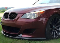 BMW 5 Series E60/E61 2003-2010 Przedni Lip DPT (Bez Płetw, Do M5 Hamann, Czarny Połysk) zdjęcia 1