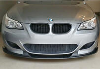 BMW 5 Series E60/E61 2003-2010 Przedni Lip DPT (z płetwami, do M5 Hamann, Czarny Połysk) zdjęcia 1