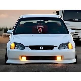 Przedni splitter DPT V-1 (Czarny Połysk) Honda Civic 1995-2001