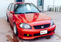 Honda Civic 1995-2001 Przedni splitter DPT V-2 (Czarny Połysk) zdjęcia 2