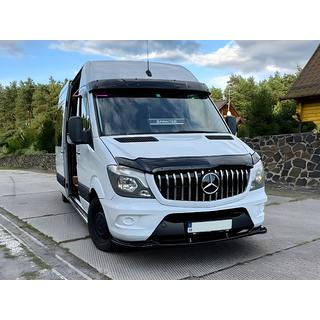 Przedni splitter DPT (Czarny Połysk) Mercedes Sprinter W906 2006–2018 zdjęcia 3