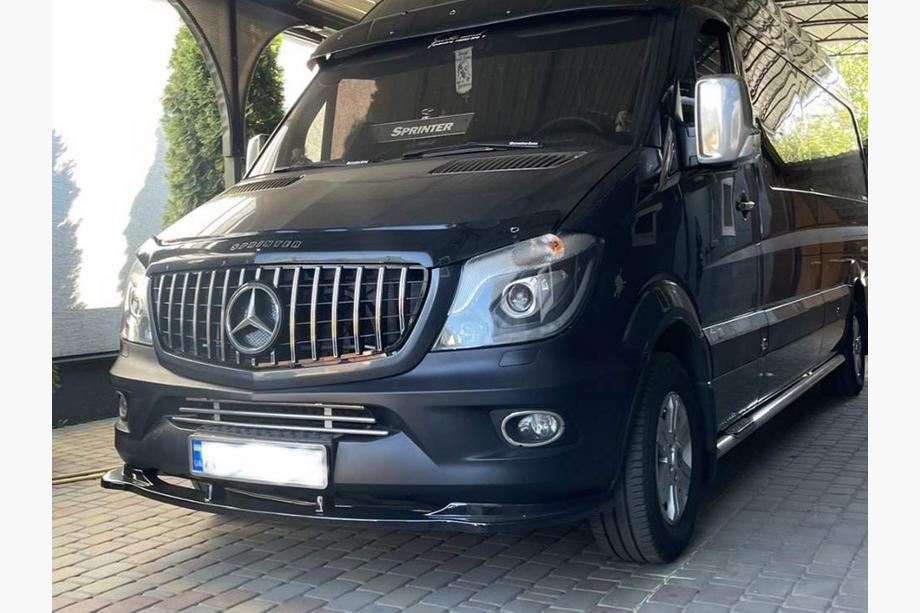 Mercedes Sprinter W906 2006–2018 Przedni splitter DPT (Czarny Połysk) Zdjęcia 5