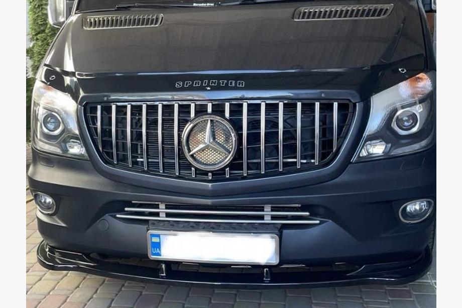 Mercedes Sprinter W906 2006–2018 Przedni splitter DPT (Czarny Połysk) Zdjęcia 10
