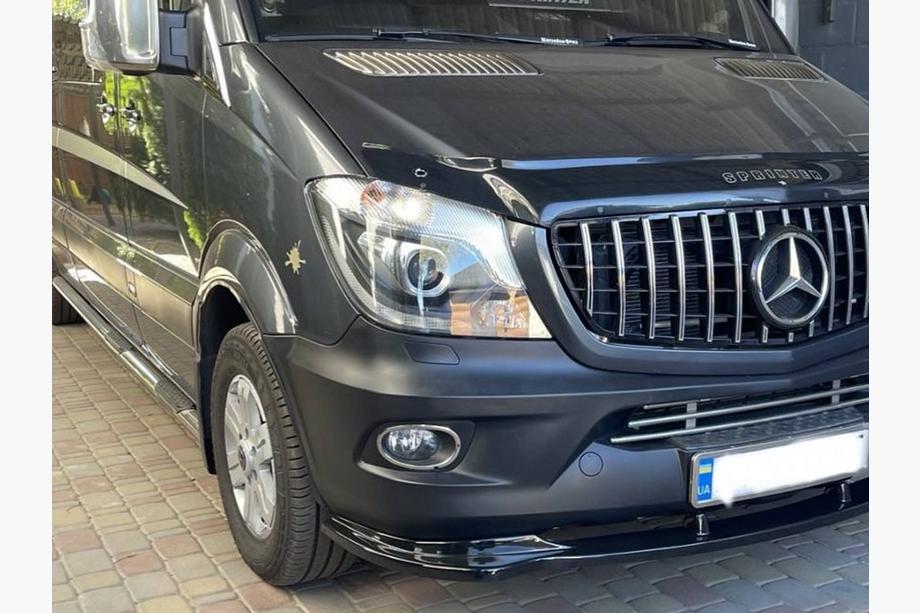 Mercedes Sprinter W906 2006–2018 Przedni splitter DPT (Czarny Połysk) Zdjęcia 11