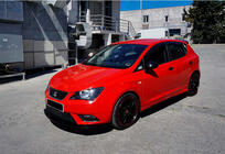 Seat Ibiza 2010-2017 Przedni splitter DPT V-1 (Czarny Połysk) zdjęcia 2