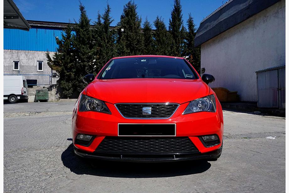 Seat Ibiza 2010-2017 Przedni splitter DPT V-1 (Czarny Połysk) Image