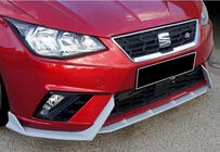 Seat Ibiza 2010-2017 Przedni splitter DPT V-2 (Czarny Połysk) zdjęcia 1