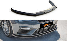Seat Leon 2013-2020 Przedni Lip DPT (2017-2020, Czarny Połysk) zdjęcia 1