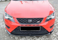 Seat Leon 2013-2020 Przedni splitter DPT (Cupra, 2013-2016, Czarny Połysk) zdjęcia 3