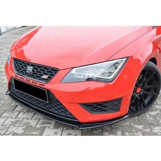 Przedni splitter DPT (Cupra, 2013-2016, Czarny Połysk) Seat Leon 2013-2020 zdjęcia 1