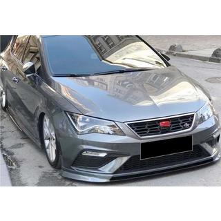 Przedni splitter DPT V-2 (2017-2020, Czarny Połysk) Seat Leon 2013-2020 zdjęcia 1