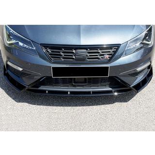 Przedni splitter DPT V-3 (2017-2020, Czarny Połysk) Seat Leon 2013-2020 zdjęcia 1