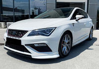 Seat Leon 2013-2020 Przedni splitter DPT V-3 (2013-2016, Czarny Połysk) zdjęcia 3