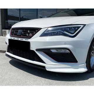 Przedni splitter DPT V-3 (2013-2016, Czarny Połysk) Seat Leon 2013-2020 zdjęcia 1