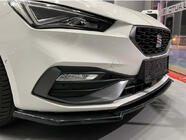 Seat Leon 2020- Przedni splitter DPT V-2 (Czarny Połysk) zdjęcia 1