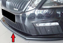 Skoda Octavia III A7 2013-2019 Przedni splitter DPT V-2 (2017-2019 RS, Czarny Połysk) zdjęcia 1