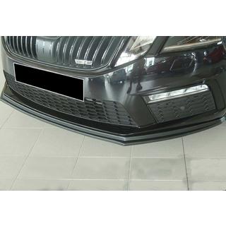 Przedni splitter DPT V-2 (2017-2019 RS, Czarny Połysk) Skoda Octavia III A7 2013-2019 zdjęcia 3