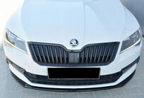 Skoda Superb 2015-2024 Przedni splitter DPT V-2 (2015-2020, Czarny Połysk) zdjęcia 4