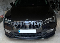 Skoda Superb 2015-2024 Przedni splitter DPT V-2 (2015-2020, Czarny Połysk) zdjęcia 12