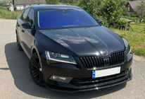 Skoda Superb 2015-2024 Przedni splitter DPT V-2 (2015-2020, Czarny Połysk) zdjęcia 13