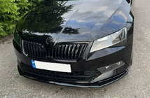 Skoda Superb 2015-2024 Przedni splitter DPT V-2 (2015-2020, Czarny Połysk) zdjęcia 14