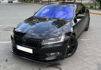 Skoda Superb 2015-2024 Przedni splitter DPT V-2 (2015-2020, Czarny Połysk) zdjęcia 15