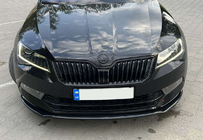 Skoda Superb 2015-2024 Przedni splitter DPT V-2 (2015-2020, Czarny Połysk) zdjęcia 16