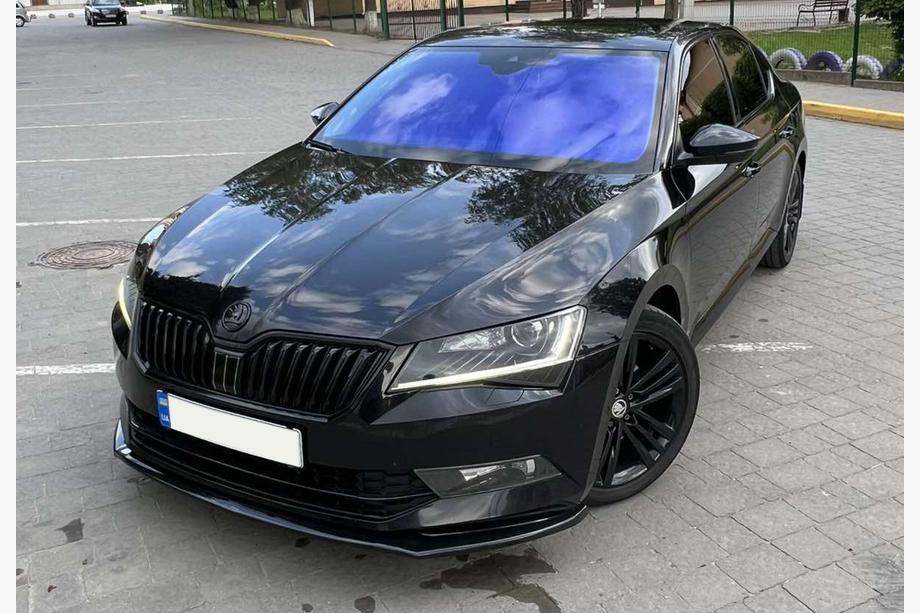Skoda Superb 2015-2024 Przedni splitter DPT V-2 (2015-2020, Czarny Połysk) Zdjęcia 15