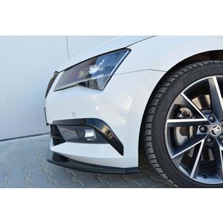 Przedni splitter zderzaka DPT V-4 (2015-2020, Czarny Połysk) Skoda Superb 2015-2024 zdjęcia 3