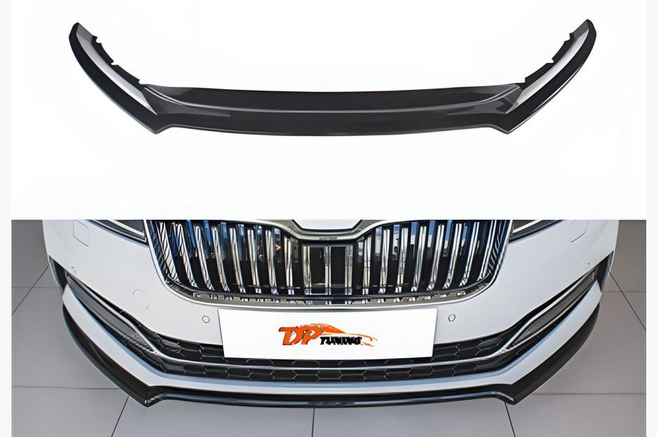 Skoda Superb 2015-2024 Przedni splitter DPT V-4 (2021-, Czarny Połysk) Image