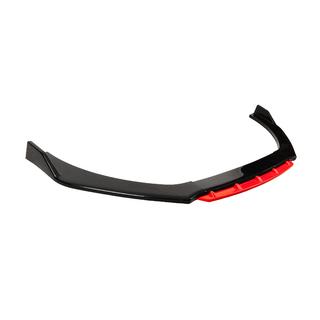 Uniwersalna dokładka przedniego zderzaka Lip DPT Red V-2 (ABS, czarny połysk) zdjęcia 4