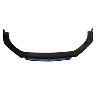 Uniwersalna dokładka przedniego zderzaka DPT Blue V-2 (ABS, czarny połysk)