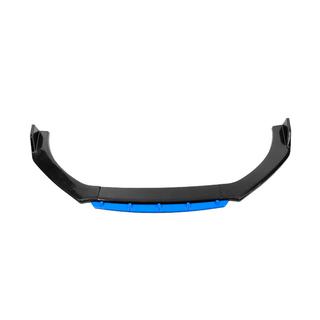 Uniwersalna dokładka przedniego zderzaka DPT Blue V-2 (ABS, czarny połysk) zdjęcia 1