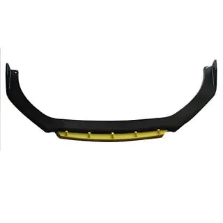 Uniwersalna dokładka przedniego zderzaka DPT Yellow V-2 (ABS, czarny połysk)