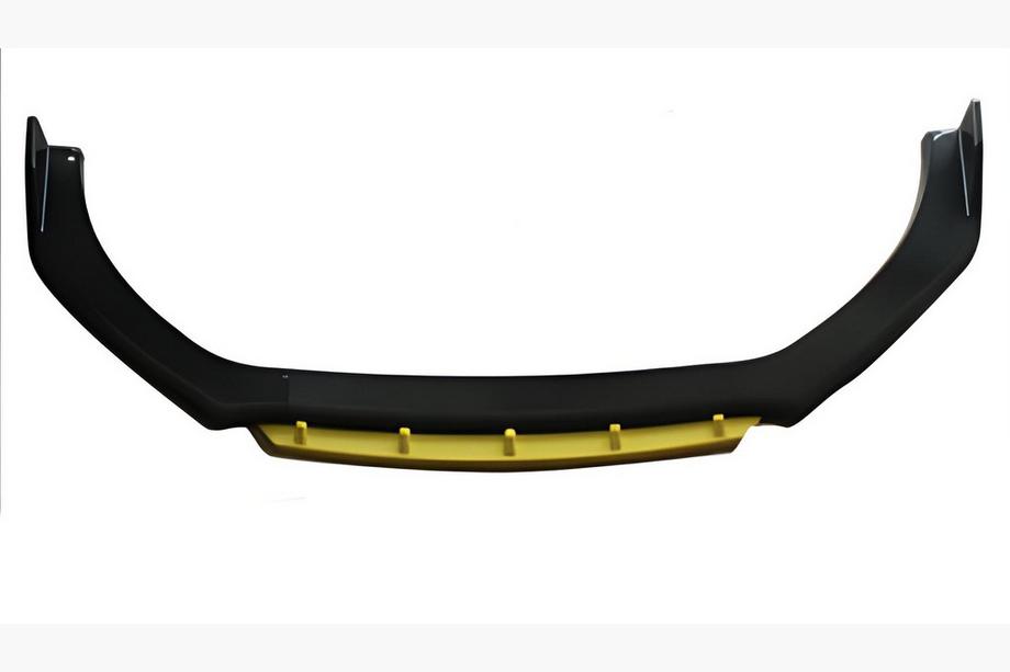 Uniwersalna dokładka przedniego zderzaka DPT Yellow V-2 (ABS, czarny połysk) Image