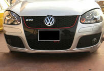 Volkswagen Golf 5 2003-2009 Przedni splitter DPT V-2 (do GTI, Czarny Połysk) zdjęcia 1