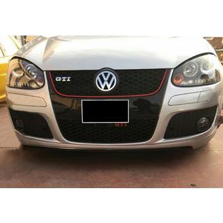 Przedni splitter DPT V-2 (do GTI, Czarny Połysk) Volkswagen Golf 5 2003-2009 zdjęcia 1