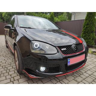 Przedni splitter DPT V-2 (do GTI, Czarny Połysk) Volkswagen Golf 5 2003-2009 zdjęcia 4