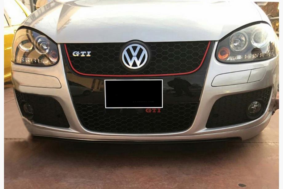 Volkswagen Golf 5 2003-2009 Przedni splitter DPT V-2 (do GTI, Czarny Połysk) Image