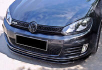 Volkswagen Golf 6 2008-2014 Przedni splitter DPT V-2 (do GTI, Czarny Połysk) zdjęcia 1