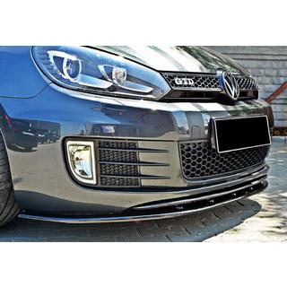Przedni splitter DPT V-2 (do GTI, Czarny Połysk) Volkswagen Golf 6 2008-2014 zdjęcia 4