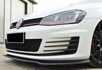 Volkswagen Golf 7/E-Golf 2012-2020 Przedni splitter DPT V-2 (do GTI, 2012-2017, czarny połysk) zdjęcia 1