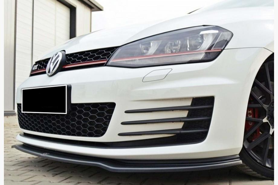 Volkswagen Golf 7/E-Golf 2012-2020 Przedni splitter DPT V-2 (do GTI, 2012-2017, czarny połysk) Image