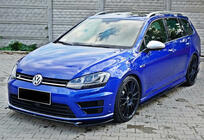 Volkswagen Golf 7/E-Golf 2012-2020 Przedni splitter DPT V-2 (do R / R-Line HB, 2012-2017, czarny połysk) zdjęcia 1