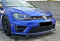 Volkswagen Golf 7/E-Golf 2012-2020 Przedni splitter DPT V-2 (do R / R-Line HB, 2012-2017, czarny połysk) zdjęcia 2