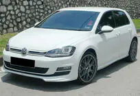 Volkswagen Golf 7/E-Golf 2012-2020 Przedni splitter DPT V-5 (do zderzaka OEM, 2012-2017, czarny połysk) zdjęcia 3
