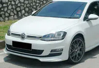 Volkswagen Golf 7/E-Golf 2012-2020 Przedni splitter DPT V-5 (do zderzaka OEM, 2012-2017, czarny połysk) zdjęcia 1