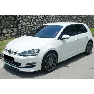 Przedni splitter DPT V-5 (do zderzaka OEM, 2012-2017, czarny połysk) Volkswagen Golf 7/E-Golf 2012-2020 zdjęcia 2