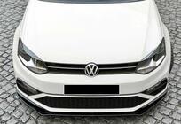 Volkswagen Polo 2010-2017 Przedni splitter DPT (do GTI, 2014-2017, czarny połysk) zdjęcia 4