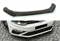 Volkswagen Polo 2010-2017 Przedni splitter DPT (do GTI, 2014-2017, czarny połysk) zdjęcia 1